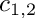 $c_{1,2}$
